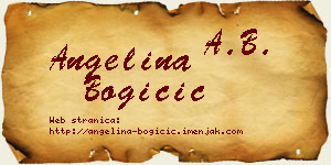 Angelina Bogičić vizit kartica